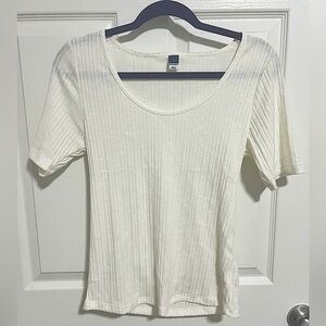 Plain white tee